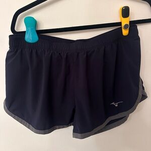 Mizuno Women's Navy and Gray Active Shorts